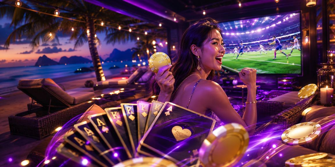 Pemain kasino dalam talian mbi99 menikmati permainan Teen Patti di Langkawi Malaysia