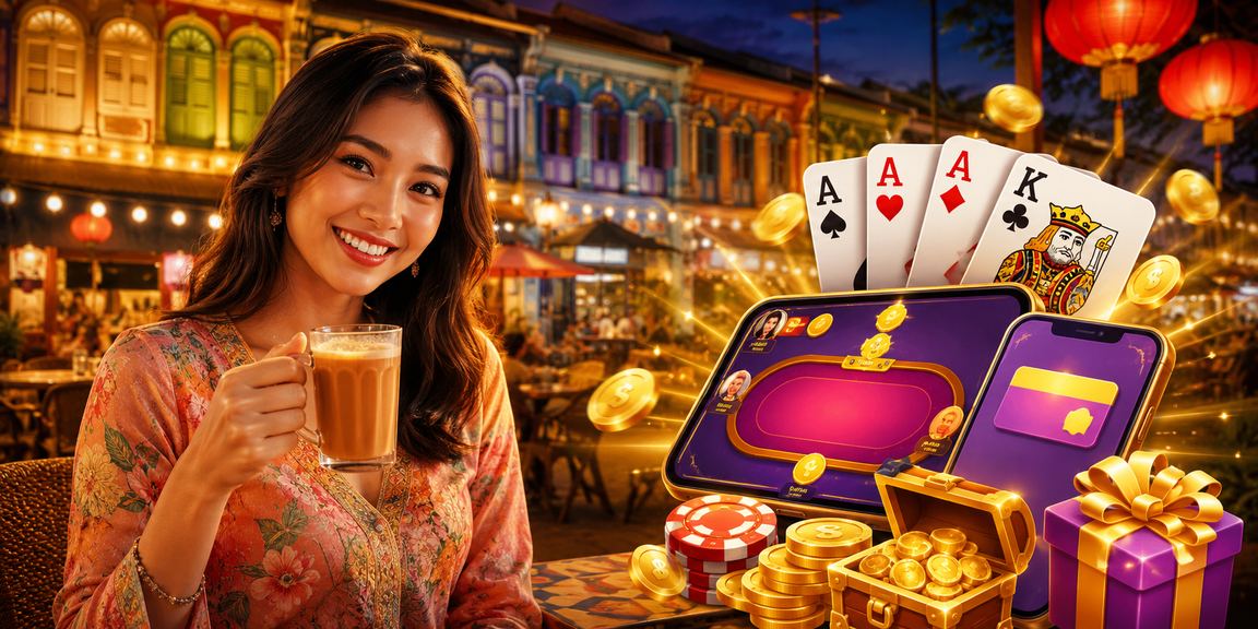 Pemain mbi99 Malaysia menikmati permainan Teen Patti kasino dalam talian di Penang
